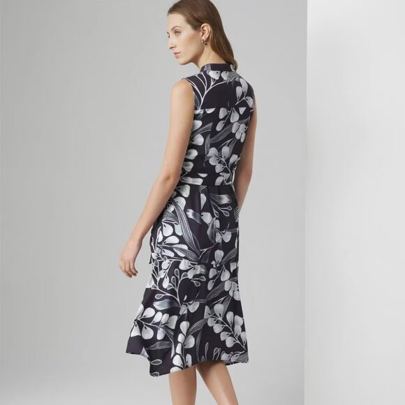 WHBM $170 WITH POCKETS Utility Belted Midi Shirtdress 10 - Picture 5 of 7